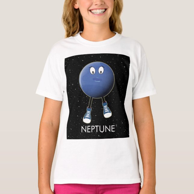 Planet Neptune & Stars T-Shirt (Front)