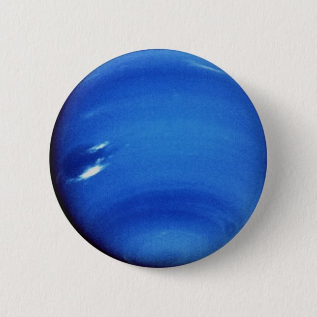 PLANET NEPTUNE v.3 (solar system) ~~~ 6 Cm Round Badge (Front)