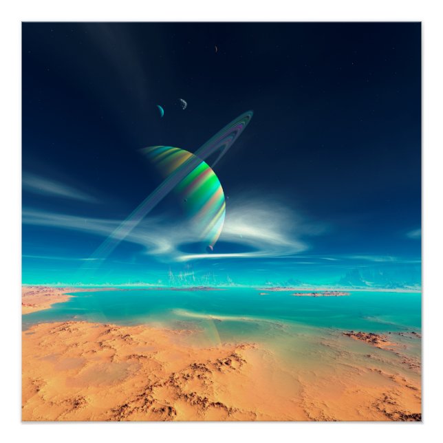 Planet Newerades - Rainbow Reflections Poster (Front)
