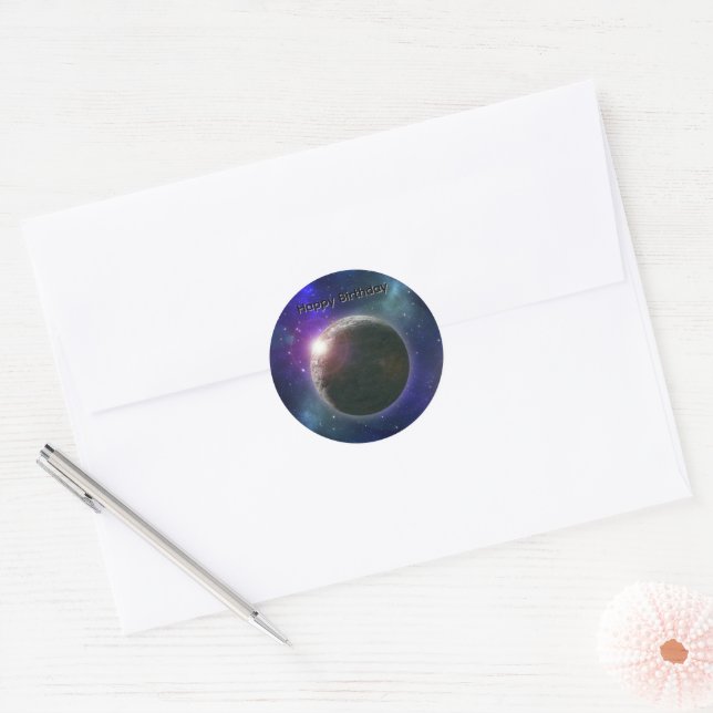Planet Of Dreams, Birthday Stickers (Envelope)