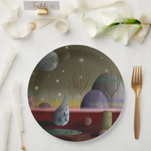 Planet Of The Shapes 9" Paper Plates