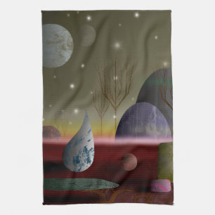 Planet Of The Shapes Kitchen Towel