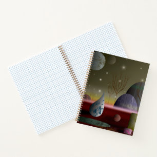 Planet Of The Shapes Spiral Notebook 8.5x11