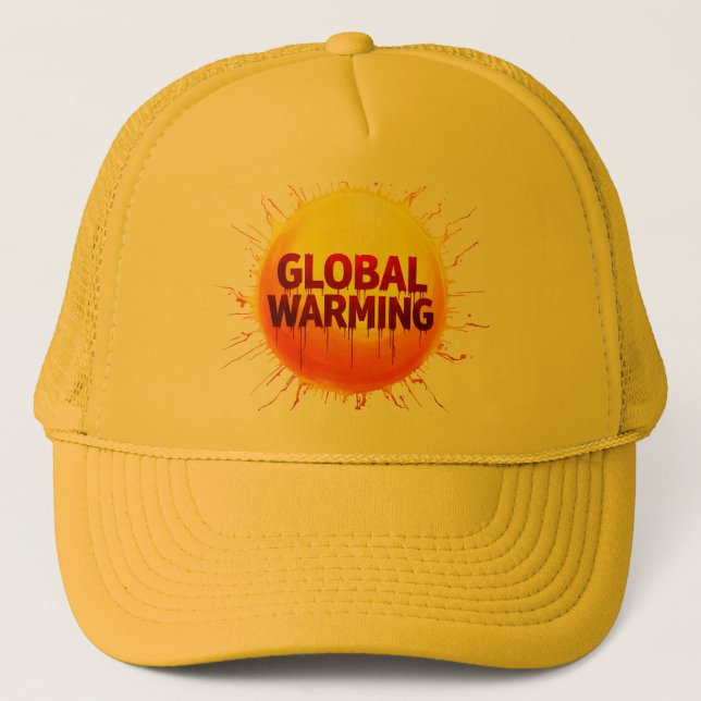 “Planet on Fire: Time to Act. No Or Never Position Trucker Hat (Front)