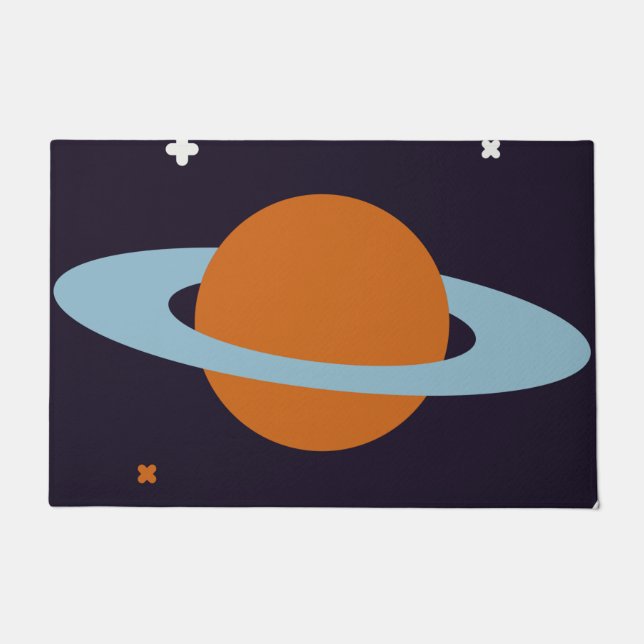 Planet orbit universe star galaxy doormat (Front)
