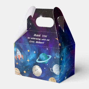 Planet Outer Space Astronaut Birthday Party Favour Box