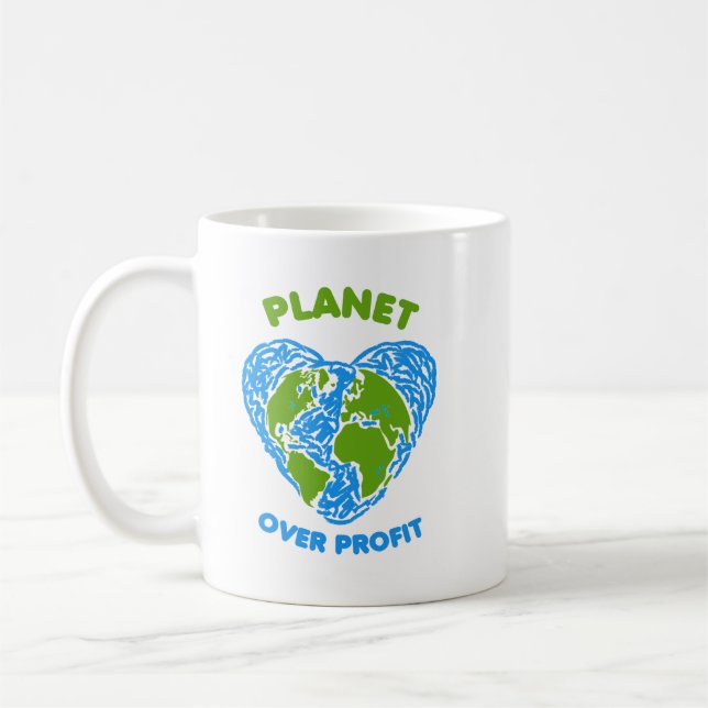 Planet over Profit Coffee Mug (Left)