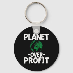 Planet Over Profit Key Ring