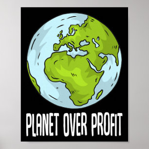 Planet Over Profit Recycle Save The Environment Ea Poster