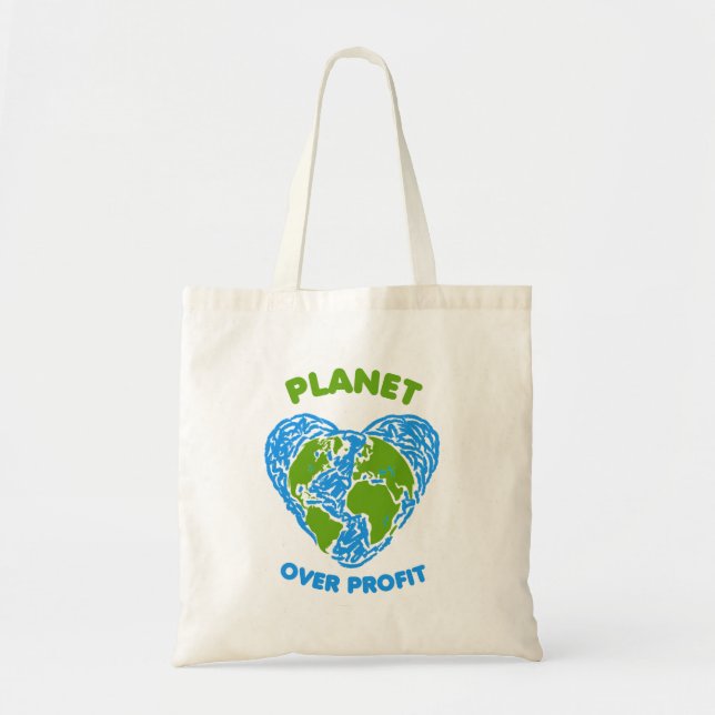 Planet over Profit Tote Bag (Front)