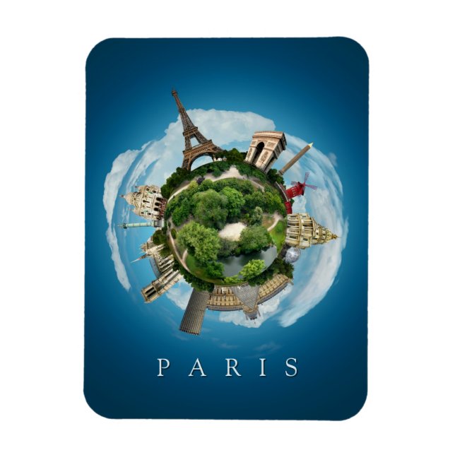 Planet Paris magnet (Vertical)