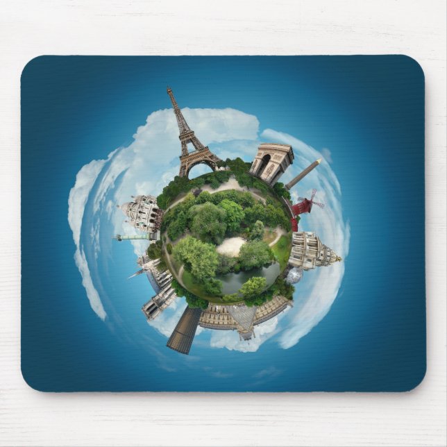 Planet Paris mousepad (Front)