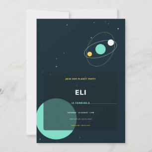 Planet Party Invitation