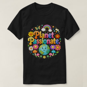 Planet Passionate Colourful Typography T-Shirt