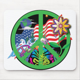 Planet Peace US Mouse Pad