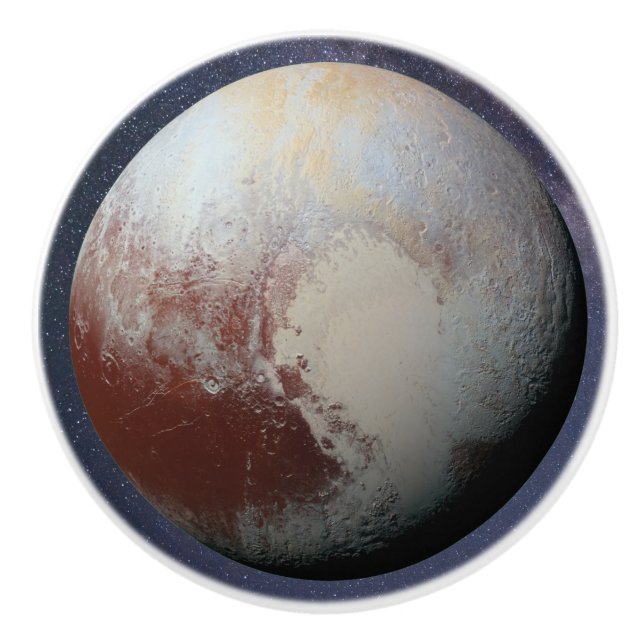 Planet Pluto Ceramic Knob (Front)