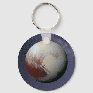 Planet Pluto Key Ring