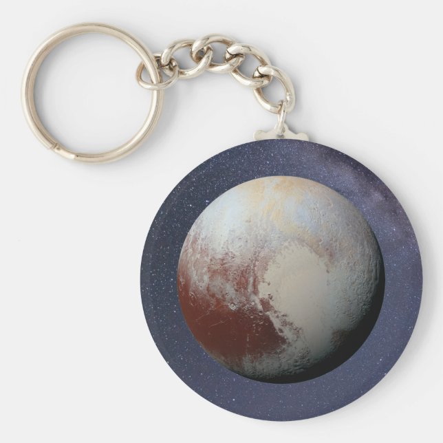 Planet Pluto Key Ring (Front)