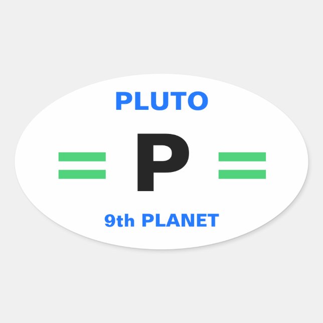 Planet PLUTO stickers (4) (Front)
