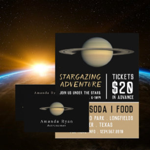 Planet Saturn, Astronomy Business Card