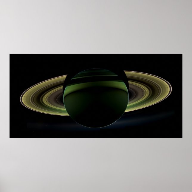 Planet Saturn Cassini Mission 2012 Poster (Front)