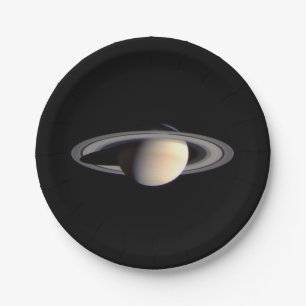 Planet Saturn Paper Plate