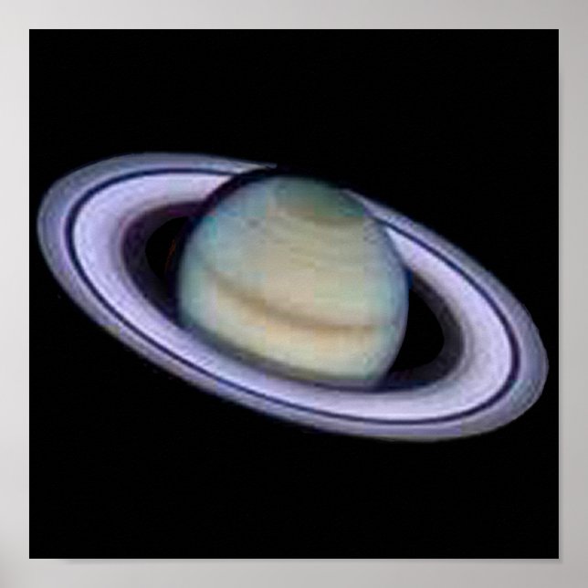 Planet Saturn Poster (Front)