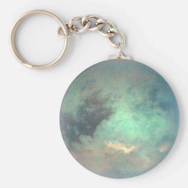 Planet Saturn’s Moon Titan Key Ring (Front)