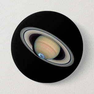 PLANET SATURN (solar system) ~ 7.5 Cm Round Badge