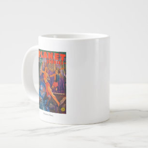 Planet Stories Magazine Cover 3 Large Coffee Mug