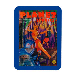 Planet Stories Magazine Cover 3 Magnet