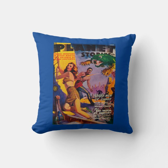 Planet Stories Magazine Cover 5 Cushion (Front)