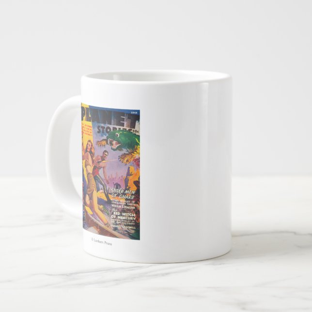 Planet Stories Magazine Cover 5 Large Coffee Mug (Front Left)