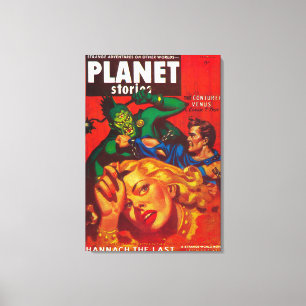 Planet Stories Magazine Cover 8 Canvas Print