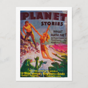 Planet Stories Magazine Cover 8 Postcard