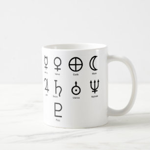 Planet Symbols Coffee Mug