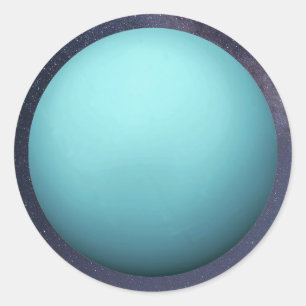 Planet Uranus Classic Round Sticker