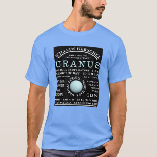 Planet Uranus Detailed Astronomy T-Shirt
