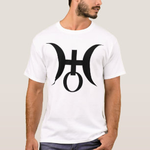 Planet Uranus Symbol (black) T-Shirt
