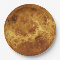 Planet Venus Astronomy Disposable Paper Plates