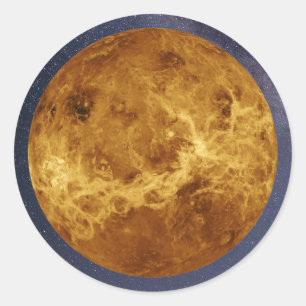 Planet Venus Classic Round Sticker