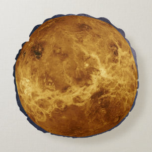 Planet Venus Round Cushion