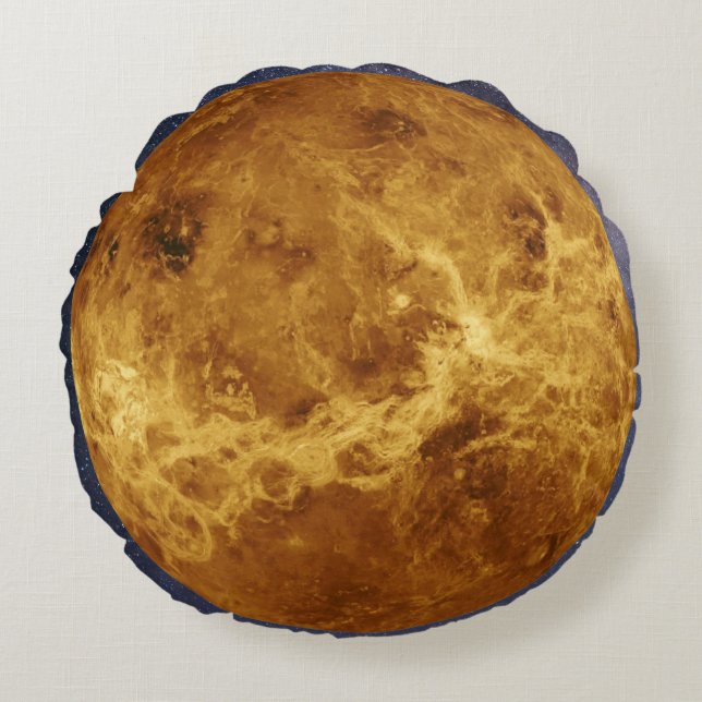 Planet Venus Round Cushion (Front)