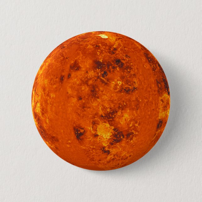 PLANET VENUS (solar system) ~ 6 Cm Round Badge (Front)