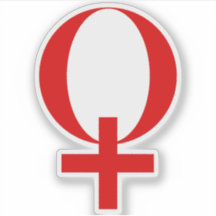 Planet Venus Symbol (red)