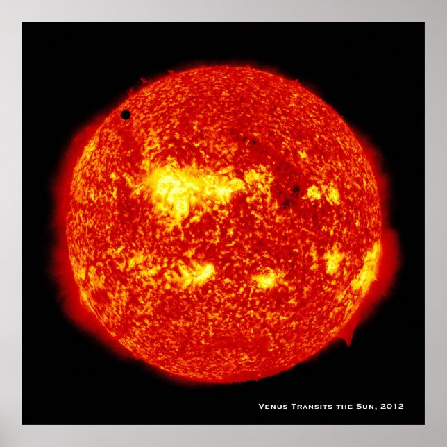 Planet Venus Transits the Sun, Hi-Res 2012 Poster (Front)