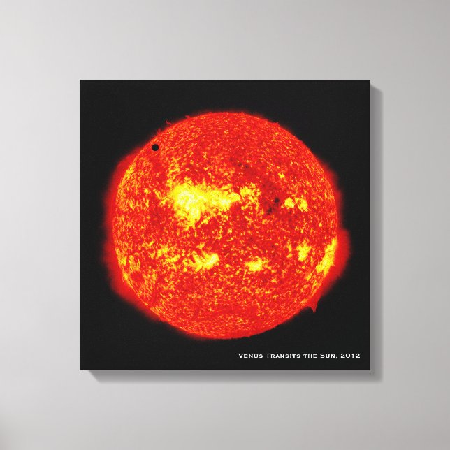 Planet Venus Transits the Sun, Hi-Res Canvas Print (Front)