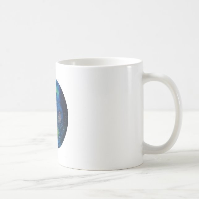 Planet Watercolor  Classic White Mug (Right)