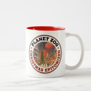 Planet Zog - Christmas Epitomized. Two-Tone Coffee Mug