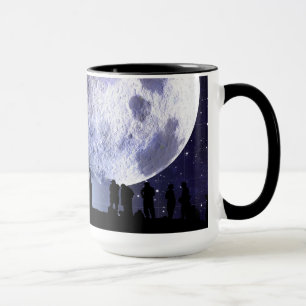 Planetarium Silhouettes Moon Stars Astronomy Mug